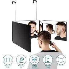 Espelho de 3 vias com Led