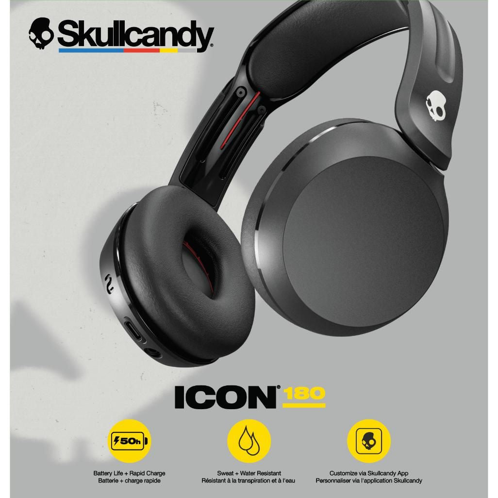 Fones de ouvido sem fio Skullcandy Icon 180