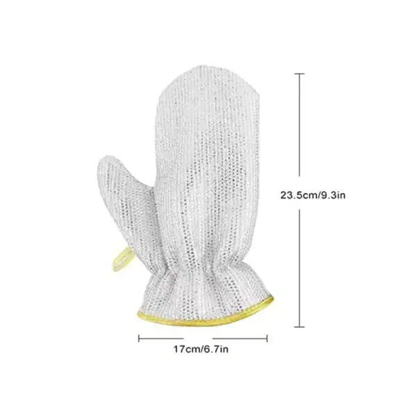 Luvas térmicas para lavar louça, sem óleo, pano de limpeza doméstico, cozinha, 1 par