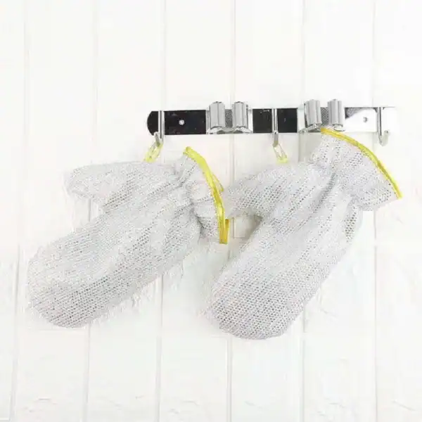 Luvas térmicas para lavar louça, sem óleo, pano de limpeza doméstico, cozinha, 1 par