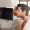 Espelho de 3 vias com Led