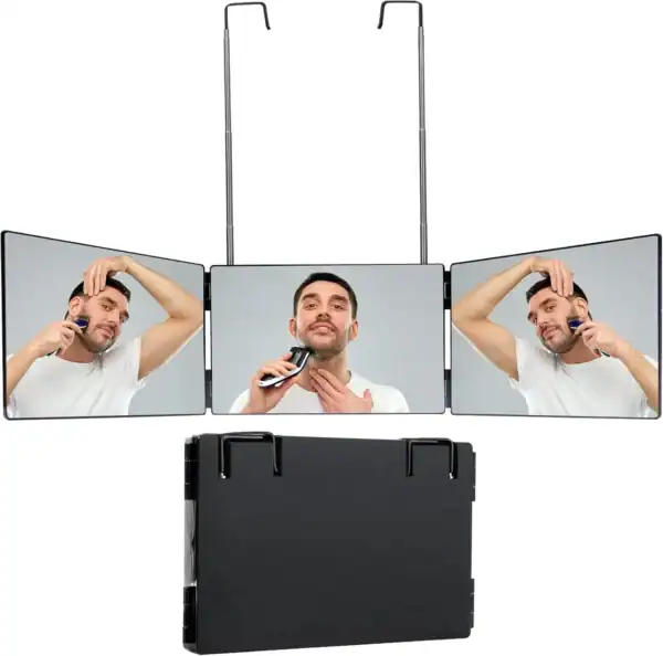 Espelho de 3 vias com Led